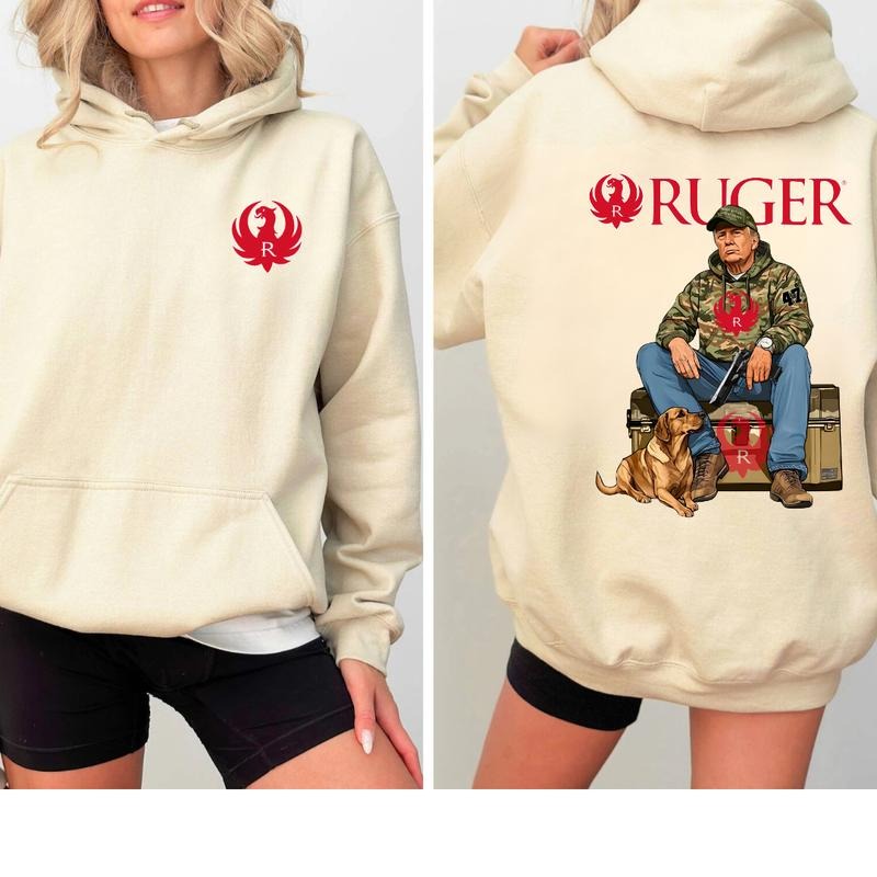 Ruger Trump Hunting Top Menswear Gun Lover Tactical - Adult & Kids T-Shirts, Sweatshirts & Hoodies apparel design preview 1