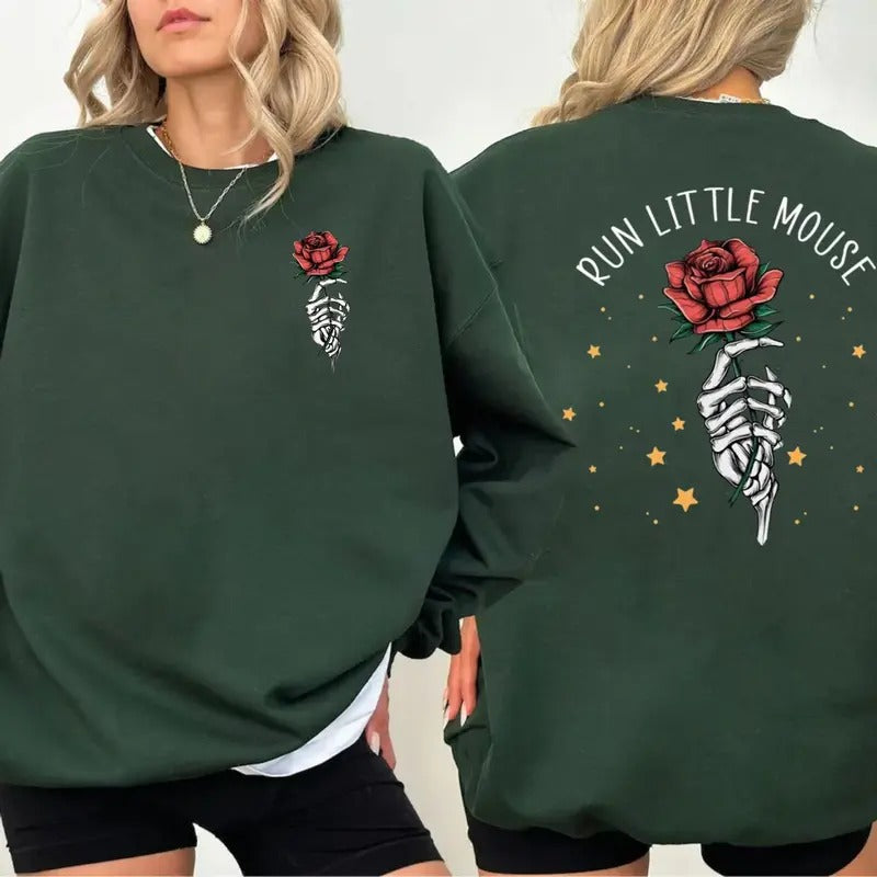 Run Little Mouse 2 Sided Dark Romance Book Lover - Adult & Kids T-Shirts, Sweatshirts & Hoodies apparel design preview 1