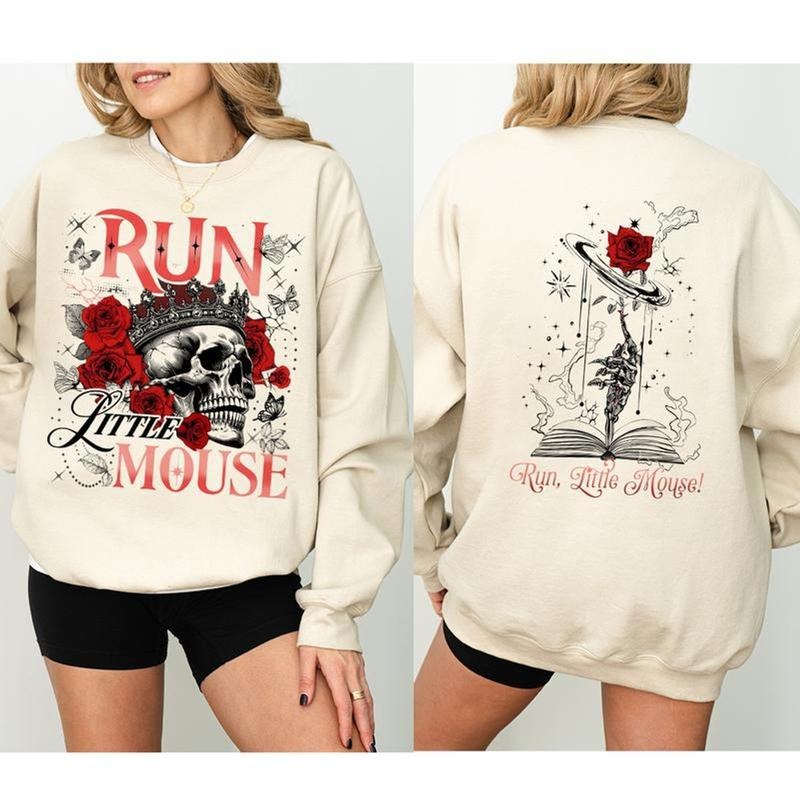 Run Little Mouse Haunting Adeline Book Lover Bookish - Adult & Kids T-Shirts, Sweatshirts & Hoodies apparel design preview 1