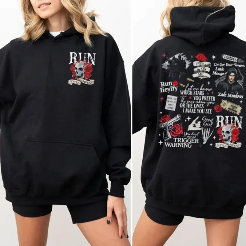 Run Little Mouse Haunting Adeline Cat Dark Romance - Adult & Kids T-Shirts, Sweatshirts & Hoodies apparel design preview 1