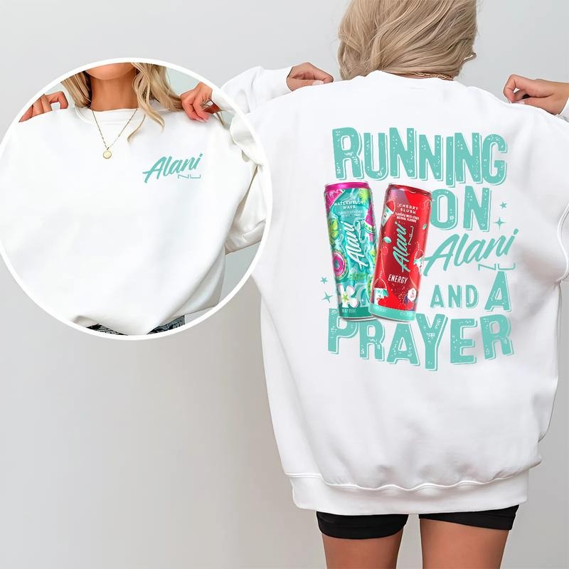 Running Alani Prayer Funny 2 Sided Energy Drink - Adult & Kids T-Shirts, Sweatshirts & Hoodies apparel design preview 1