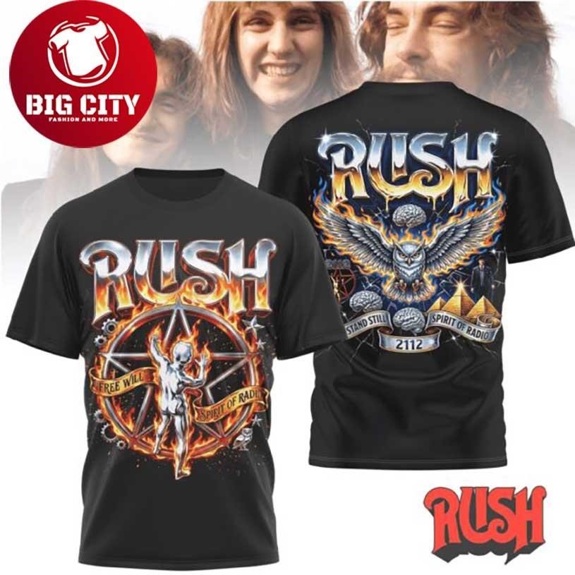 Rush Band 2112 Starman Owl Retro Rock Graphic Two - Adult & Kids T-Shirts, Sweatshirts & Hoodies apparel design preview 1