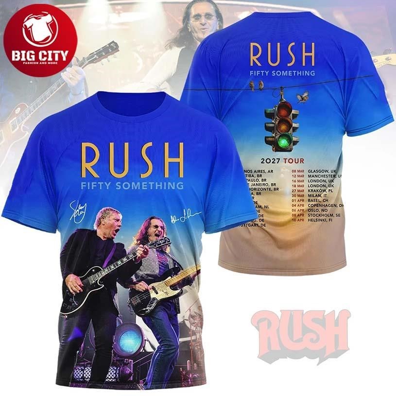 Rush Fifty Something 2027 Tour Two Sided - Adult & Kids T-Shirts, Sweatshirts & Hoodies apparel design preview 1