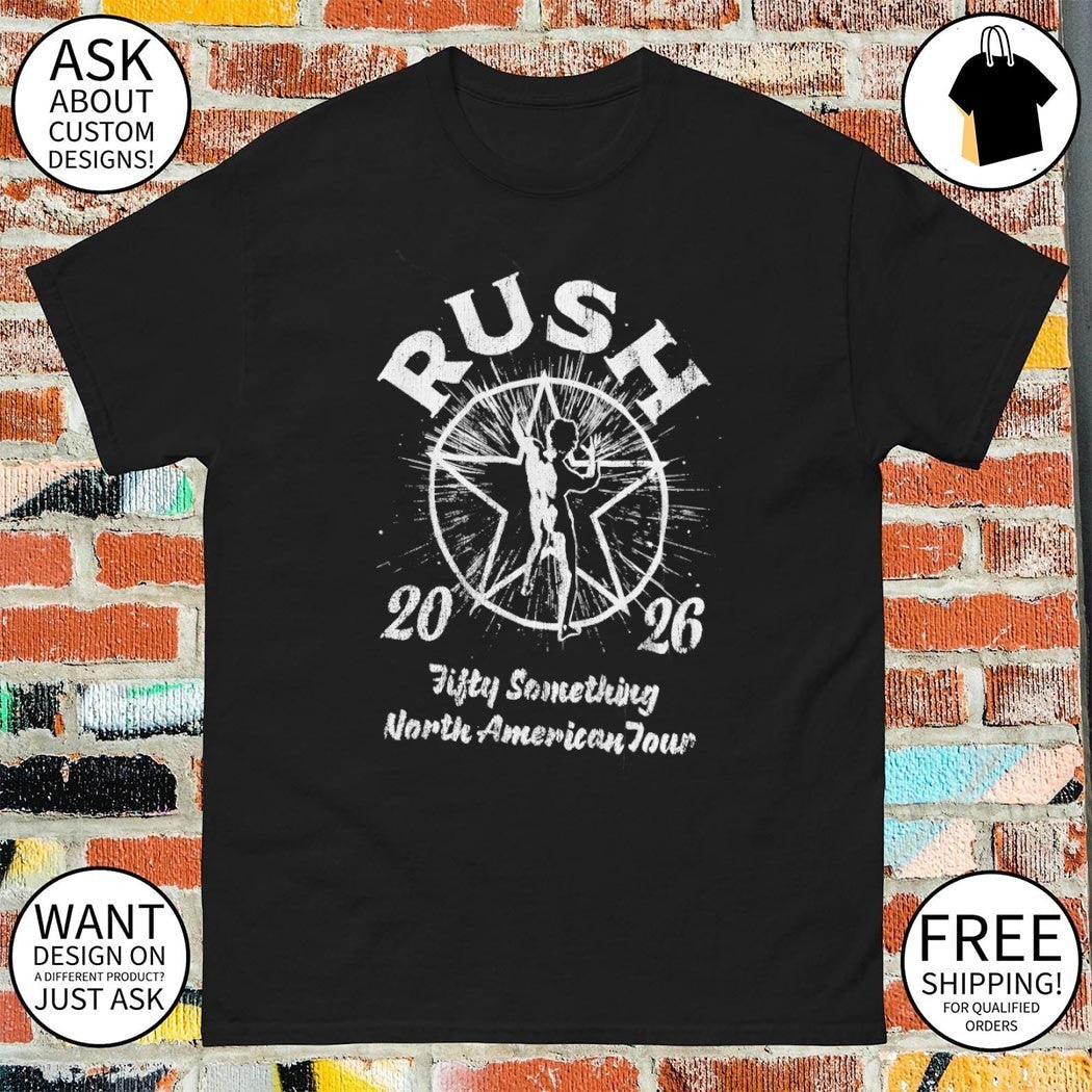 Rush Fifty Something North America Tour 2026 vintage - Adult & Kids T-Shirts, Sweatshirts & Hoodies apparel design preview 1