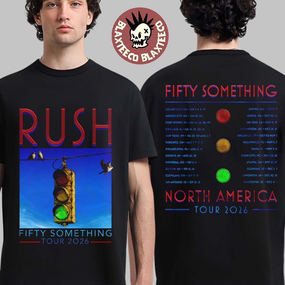 Rush Fifty Something Tour 2026 Merch Stoplight - Adult & Kids T-Shirts, Sweatshirts & Hoodies apparel design preview 1