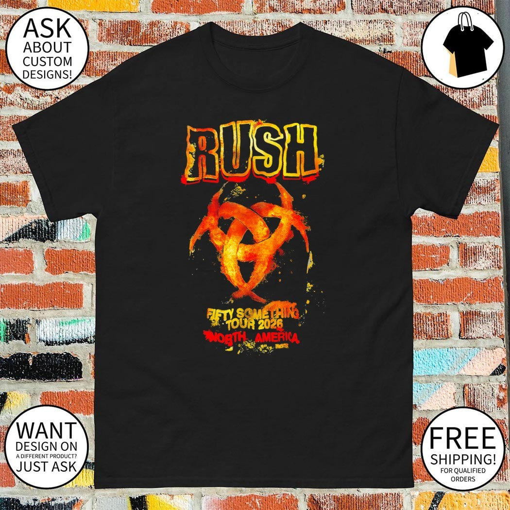 Rush Fifty Something Tour 2026 North America vintage - Adult & Kids T-Shirts, Sweatshirts & Hoodies apparel design preview 1