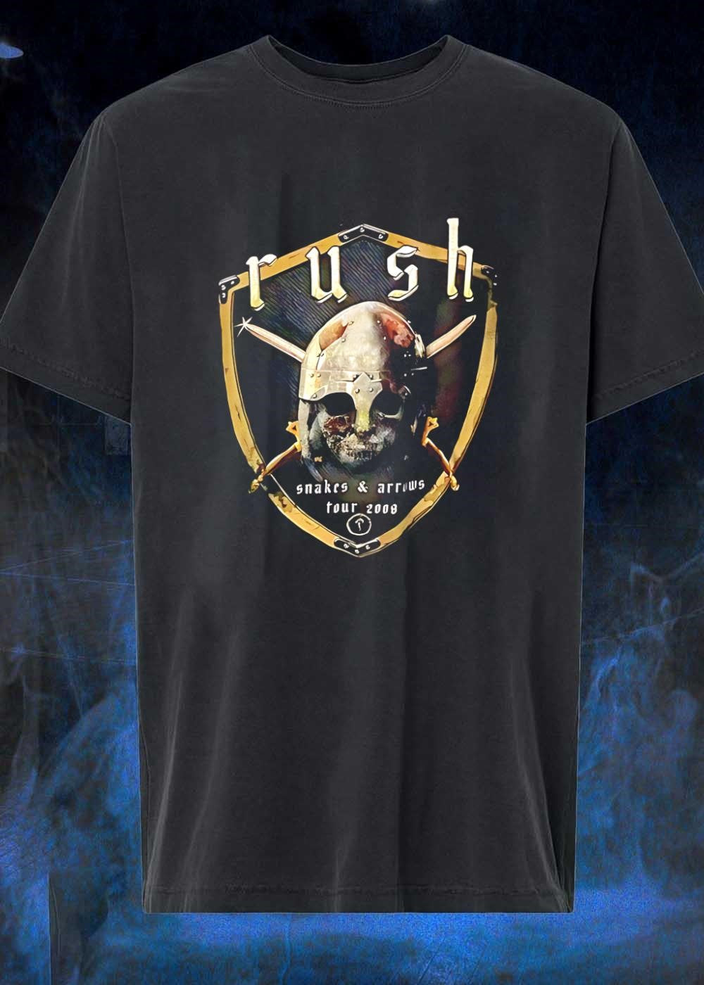Rush Snakes And Arrows Tour 2008 Skull Helmet - Adult & Kids T-Shirts, Sweatshirts & Hoodies apparel design preview 1