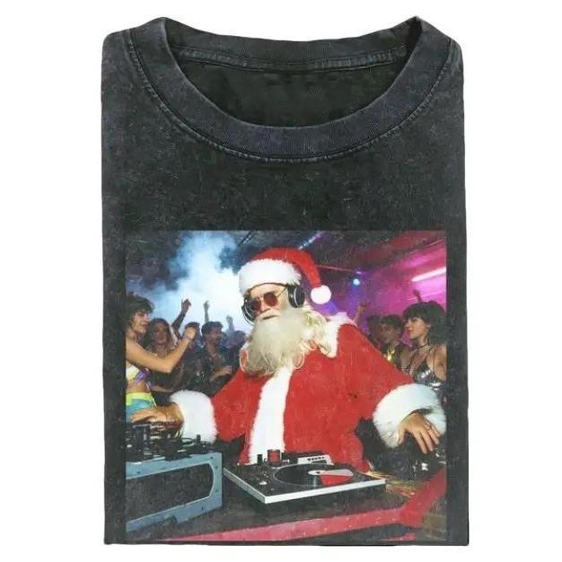 SANTA CLAUS PARTY Retro Y2K 90s Her Him Womenswear - Adult & Kids T-Shirts, Sweatshirts & Hoodies apparel design preview 1