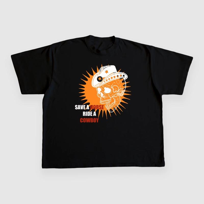 SAVE HORSE RIDE COWBOY CUSTOM PRINTED - Adult & Kids T-Shirts, Sweatshirts & Hoodies apparel design preview 1