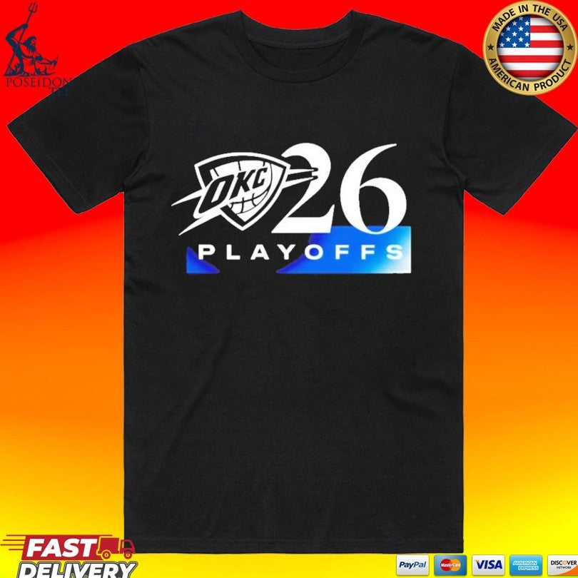 Ladies Okc Thunder Iog 2026 Playoffs Gradient - Adult & Kids T-Shirts, Sweatshirts & Hoodies apparel design preview 1