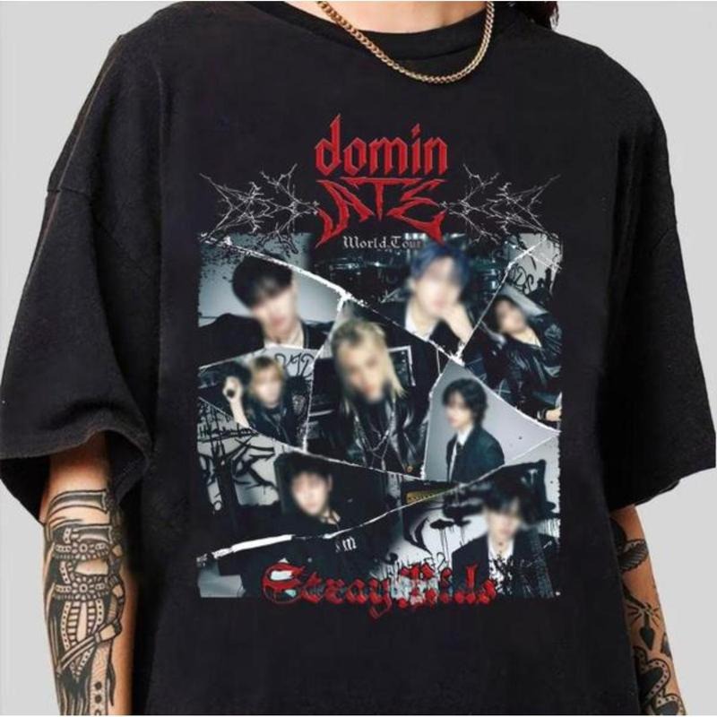 SKZ Album DominAte ChkChkBoom World Tour Tracklist - Adult & Kids T-Shirts, Sweatshirts & Hoodies apparel design preview 1