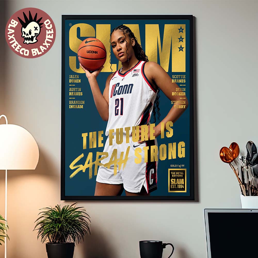 SLAM 260 Sarah Strong Uconn Huskies The Future Is - Adult & Kids T-Shirts, Sweatshirts & Hoodies apparel design preview 1