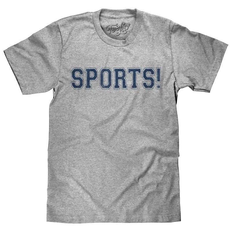 SPORTS! Gray - Adult & Kids T-Shirts, Sweatshirts & Hoodies apparel design preview 1