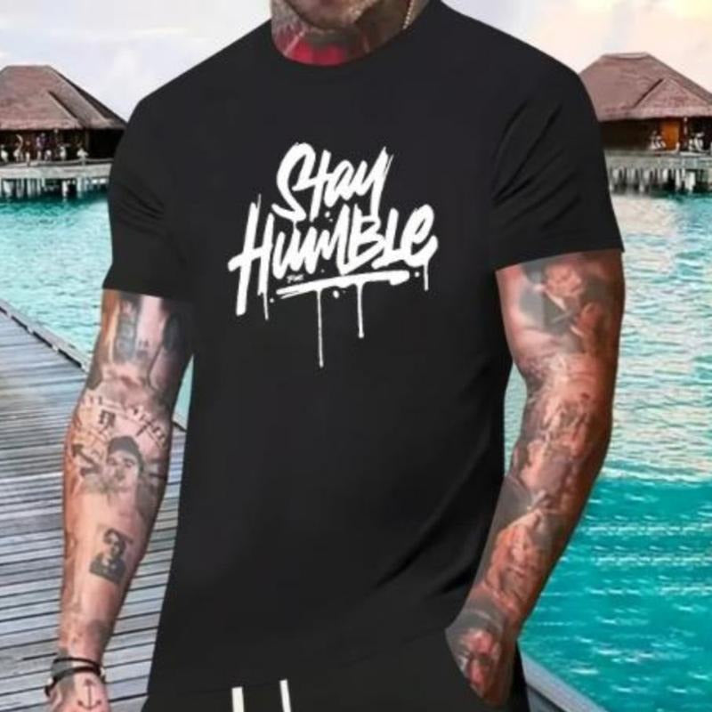 STAY HUMBLE Casual Comfy Black Melted Letter Print - Adult & Kids T-Shirts, Sweatshirts & Hoodies apparel design preview 1