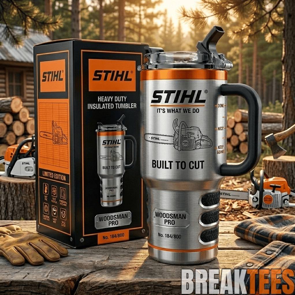 STIHL Build to Cut Collectors Edition Tumbler - Adult & Kids T-Shirts, Sweatshirts & Hoodies apparel design preview 1