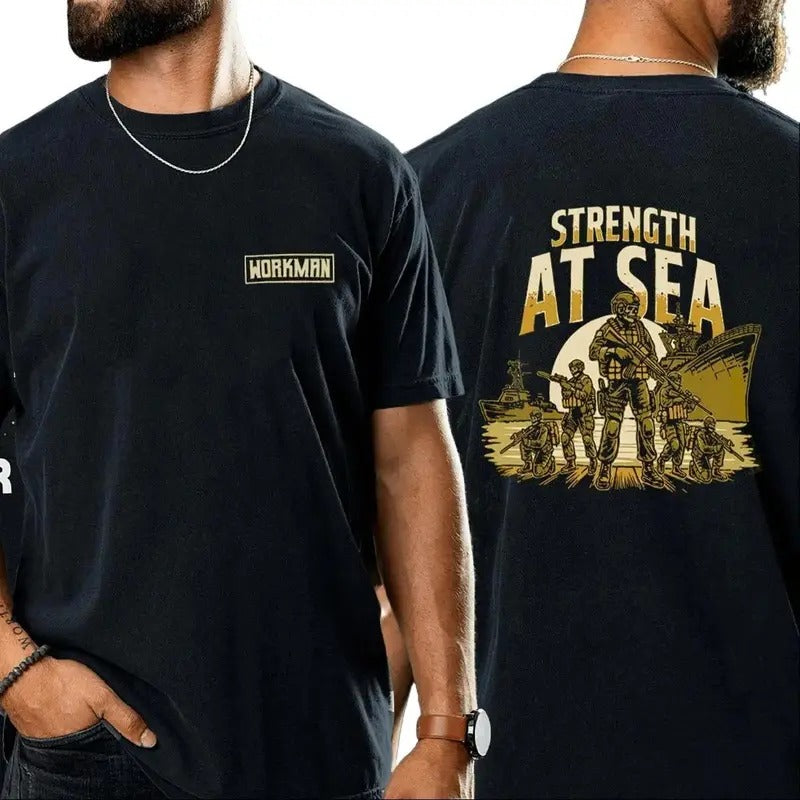 STRENGTH SEA Dad Mom Him Her Friends Y2k Viral - Adult & Kids T-Shirts, Sweatshirts & Hoodies apparel design preview 1