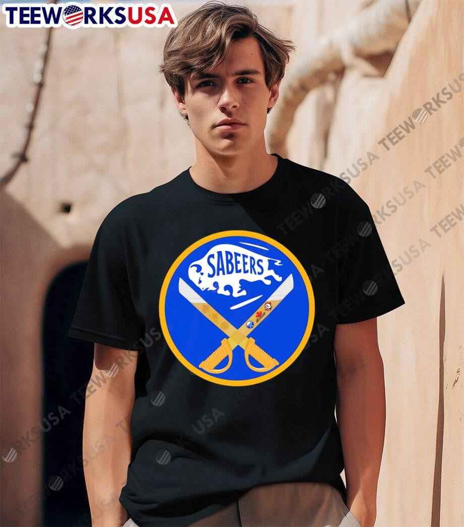 Sabeers Logo Buffalo Sabres Beer Themed Graphic - Adult & Kids T-Shirts, Sweatshirts & Hoodies apparel design preview 1