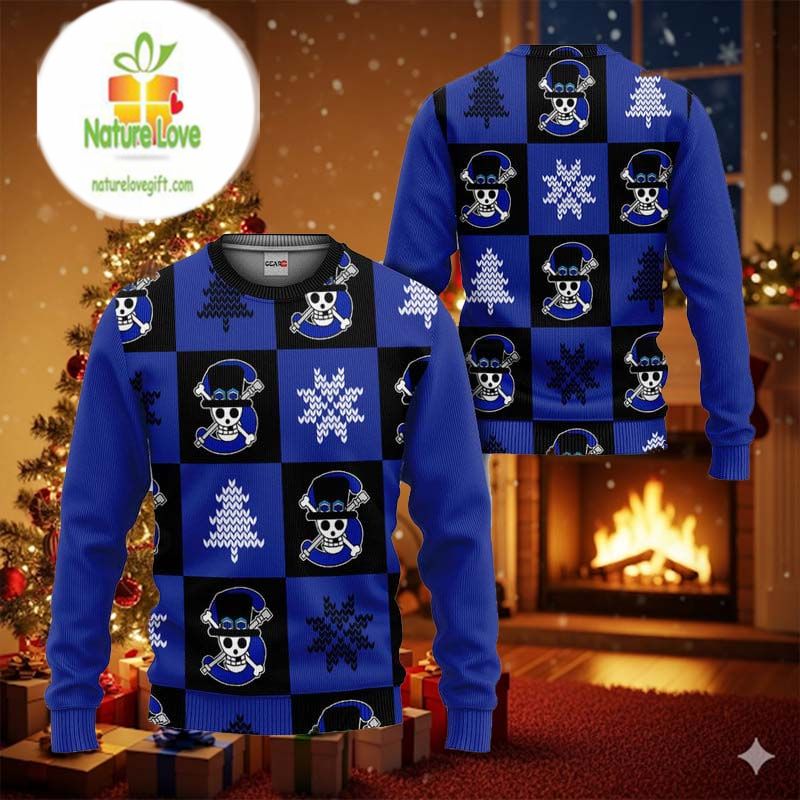 Sabo Symbol One Piece Xmas Gift Ugly Christmas Sweater - Holiday Gift product image