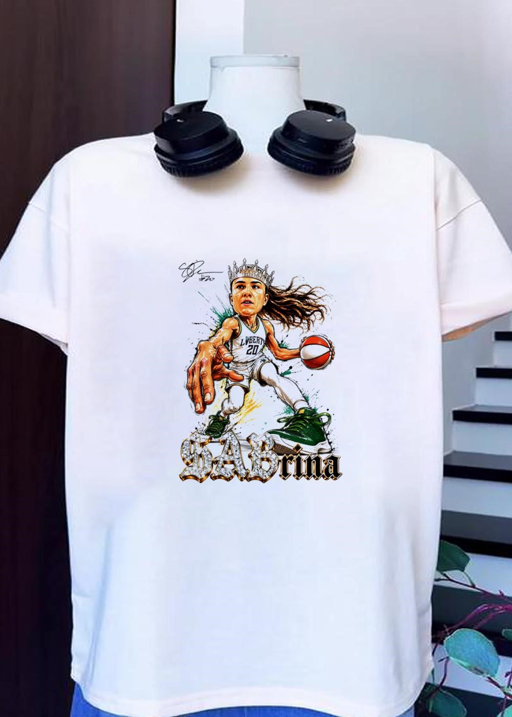 Sabrina 20 Liberty Basketball Art - Adult & Kids T-Shirts, Sweatshirts & Hoodies apparel design preview 1