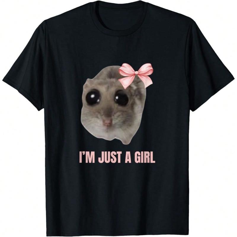 Sad Hamster Meme I'M Just Girl - Adult & Kids T-Shirts, Sweatshirts & Hoodies apparel design preview 1