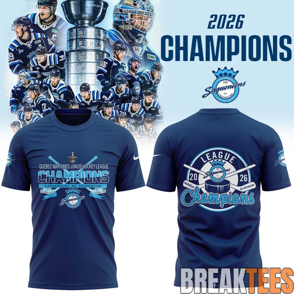 Saguenens de Chicoutimi 2026 Quebec Maritime Junior - Adult & Kids T-Shirts, Sweatshirts & Hoodies apparel design preview 1