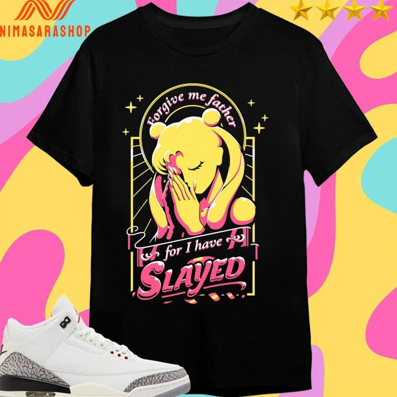 Sailor Moon Forgive Me Father For I Have Slayed - Adult & Kids T-Shirts, Sweatshirts & Hoodies apparel design preview 1