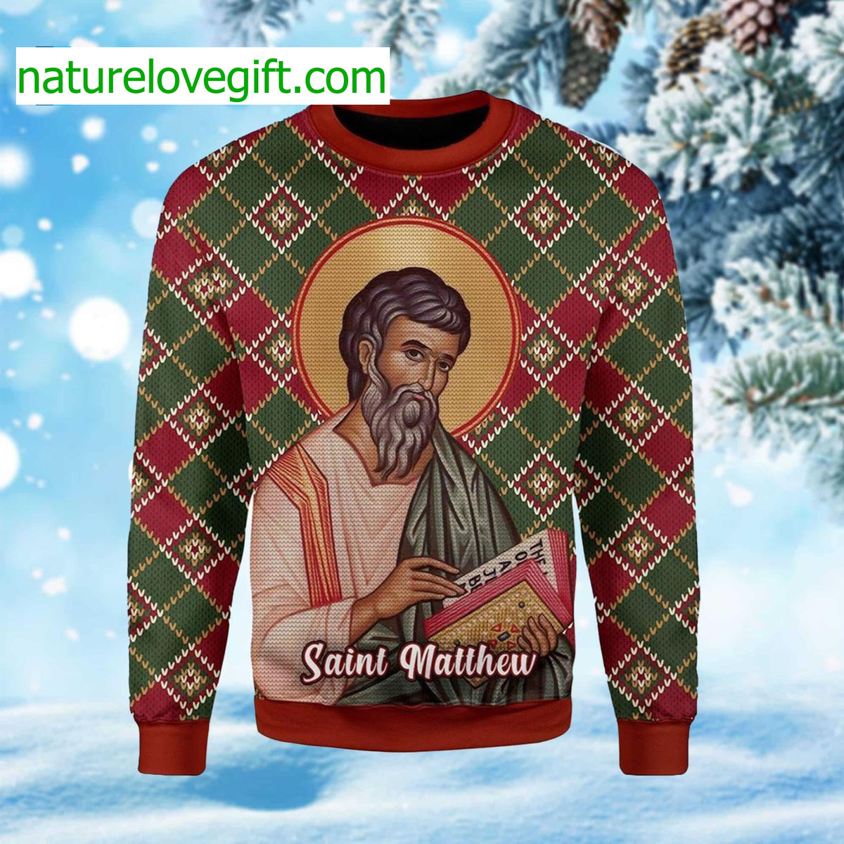 Saint Matthew Ugly Christmas Sweater - Holiday Gift product image