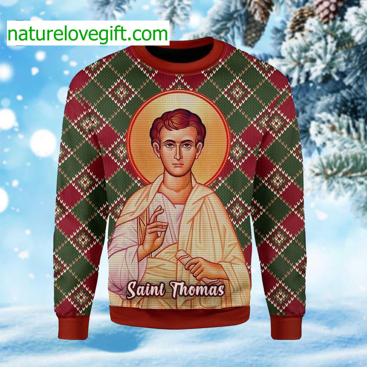 Saint Thomas Ugly Christmas Sweater - Holiday Gift product image