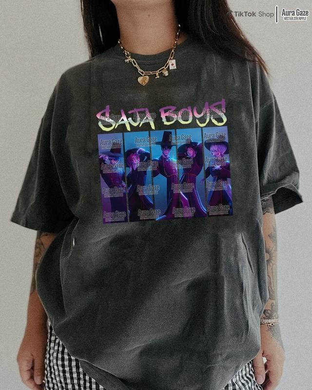 Saja Demon Ver 2 KPop Hunters Comfort Colors Fan - Adult & Kids T-Shirts, Sweatshirts & Hoodies apparel design preview 1