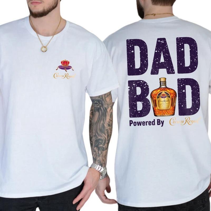 Crown Royal Dad Bod Powered Casual Fit Soft Cotton - Adult & Kids T-Shirts, Sweatshirts & Hoodies apparel design preview 1