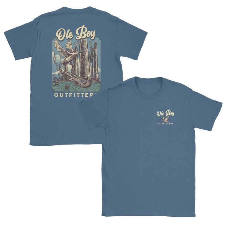Ole Boy Mallard Marsh Vintage Duck Hunting Soft - Adult & Kids T-Shirts, Sweatshirts & Hoodies apparel design preview 1