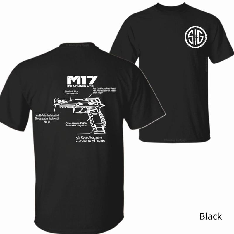 Sig Sauer P320 M17 Cotton Casual Gun Enthusiasts - Adult & Kids T-Shirts, Sweatshirts & Hoodies apparel design preview 1