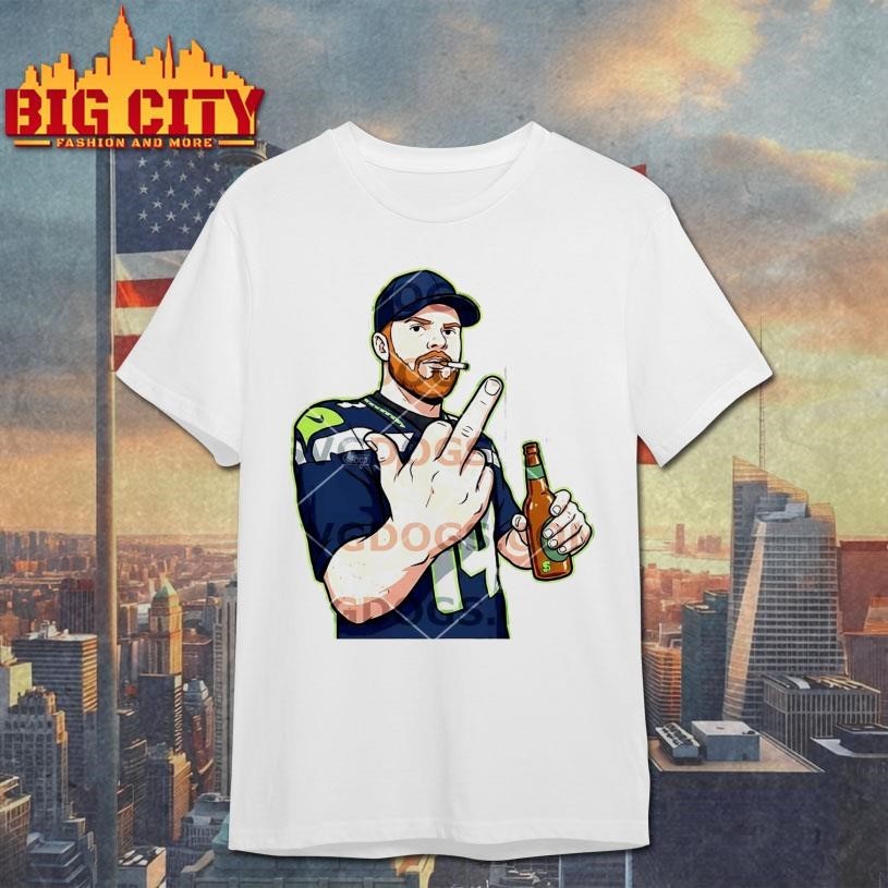 Sam Darnold Flick Off Middle Finger - Adult & Kids T-Shirts, Sweatshirts & Hoodies apparel design preview 1