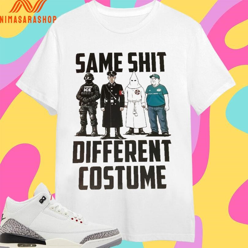 Same Shit Different Costume ICE 2026 - Adult & Kids T-Shirts, Sweatshirts & Hoodies apparel design preview 1