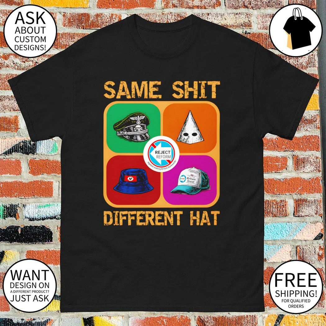 Same Shit Different Hat Anti Reform Political Protest - Adult & Kids T-Shirts, Sweatshirts & Hoodies apparel design preview 1