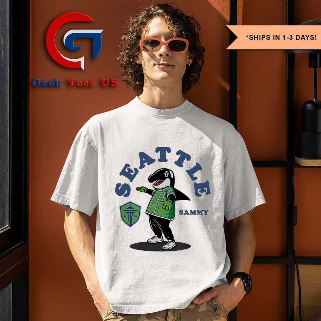 Sammy the Sounder Seattle Sounders FC mascot - Adult & Kids T-Shirts, Sweatshirts & Hoodies apparel design preview 1