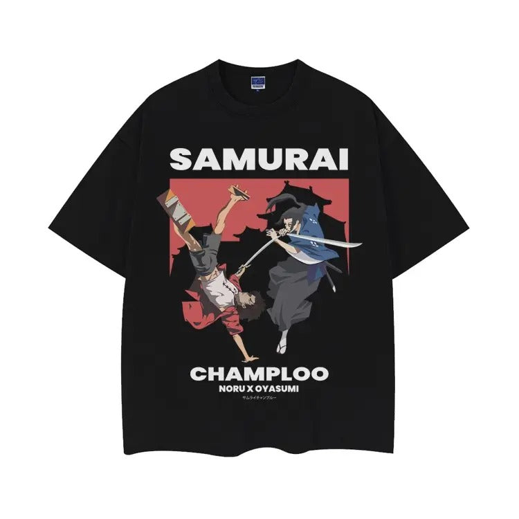 Samurai Champloo "Mugen Jin" Vintage 100% Cotton - Adult & Kids T-Shirts, Sweatshirts & Hoodies apparel design preview 1