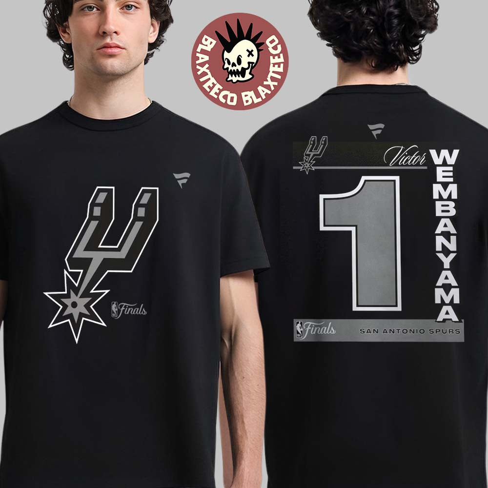 San Antonio Spurs Victor Wembanyama 2026 NBA Finals - Adult & Kids T-Shirts, Sweatshirts & Hoodies apparel design preview 1
