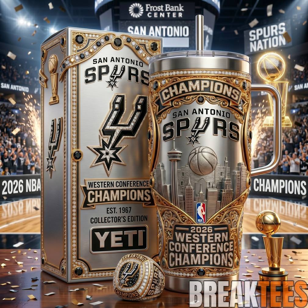 San Antonio Spurs Western Conference Champions 2026 - Adult & Kids T-Shirts, Sweatshirts & Hoodies apparel design preview 1