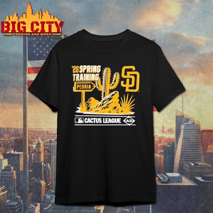 San Diego Padres 2026 Spring Training Cactus League - Adult & Kids T-Shirts, Sweatshirts & Hoodies apparel design preview 1