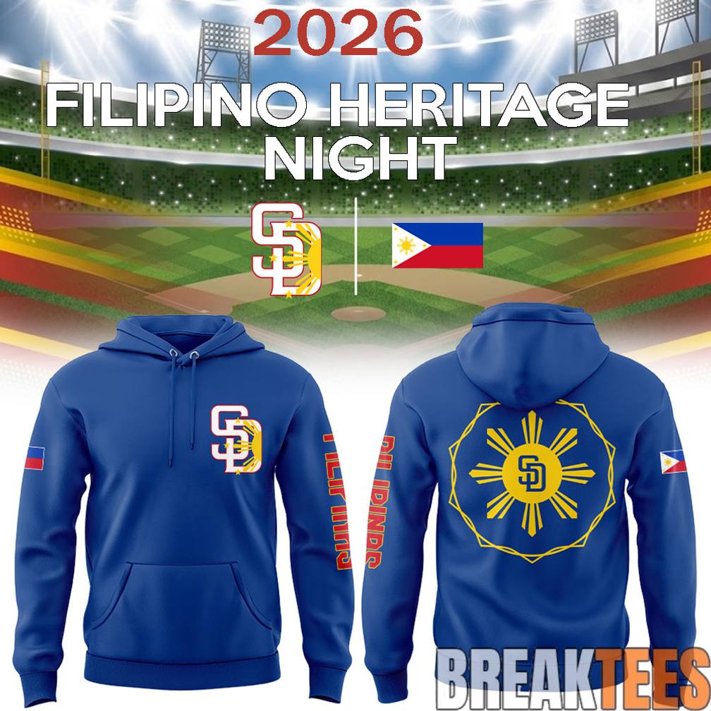 San Diego Padres Filipino Heritage Night 2026 - Adult & Kids T-Shirts, Sweatshirts & Hoodies apparel design preview 1