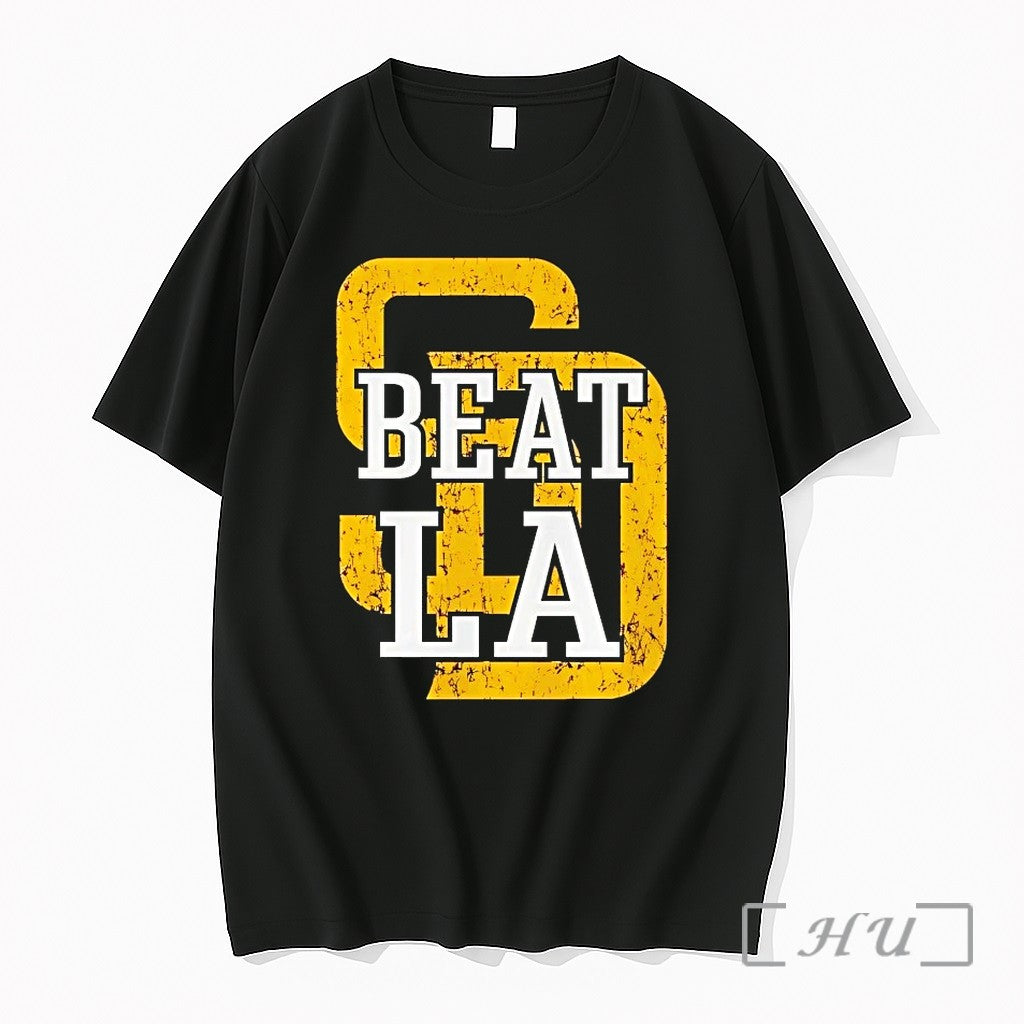 San Diego Padres Beat Los Angeles Dodgers Logo - Adult & Kids T-Shirts, Sweatshirts & Hoodies apparel design preview 1
