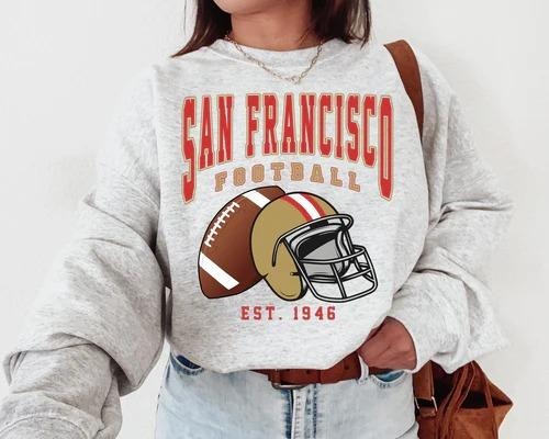 San Francisco Football Vintage Fan - Adult & Kids T-Shirts, Sweatshirts & Hoodies apparel design preview 1
