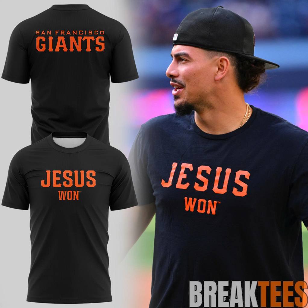 San Francisco Giants Jesus Won - Adult & Kids T-Shirts, Sweatshirts & Hoodies apparel design preview 1