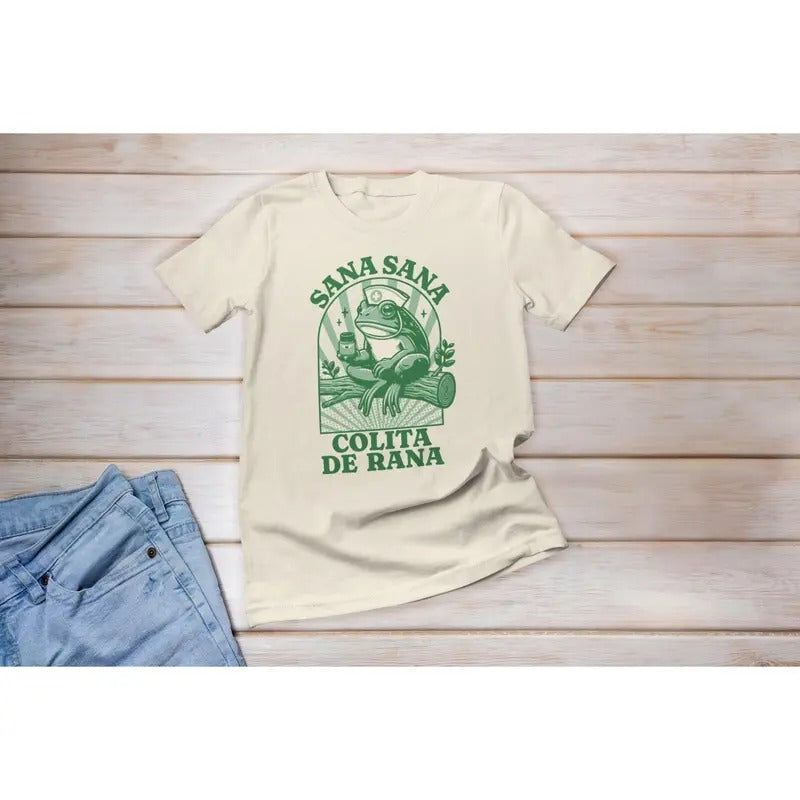 Sana Colita De Rana Mexican Mom Funny Latina - Adult & Kids T-Shirts, Sweatshirts & Hoodies apparel design preview 1