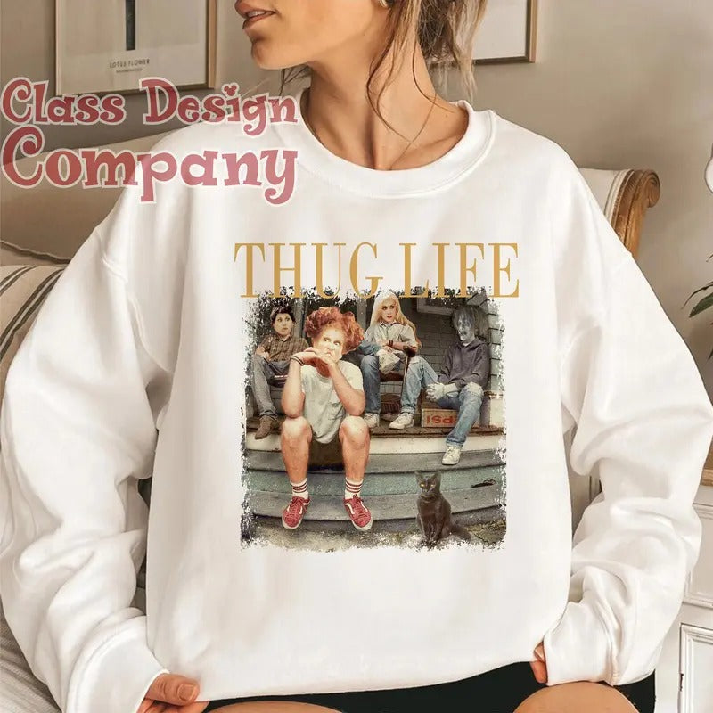 Sanderson Sisters Thug Life Hocus Pocus Halloween - Adult & Kids T-Shirts, Sweatshirts & Hoodies apparel design preview 1