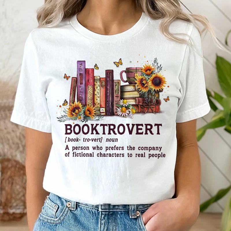 Sandjest Book Lover Booktrovert Definition Worm - Adult & Kids T-Shirts, Sweatshirts & Hoodies apparel design preview 1