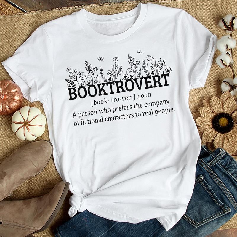 Sandjest Book Worm Booktrovert Definition Lover Girl - Adult & Kids T-Shirts, Sweatshirts & Hoodies apparel design preview 1