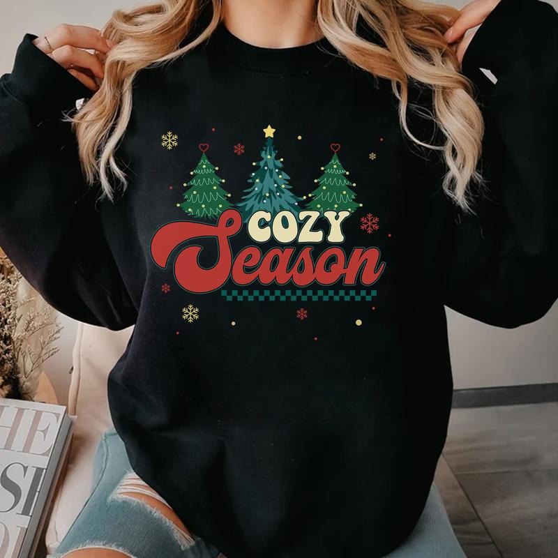 Sandjest Cozy Season Get Merry Winter - Adult & Kids T-Shirts, Sweatshirts & Hoodies apparel design preview 1