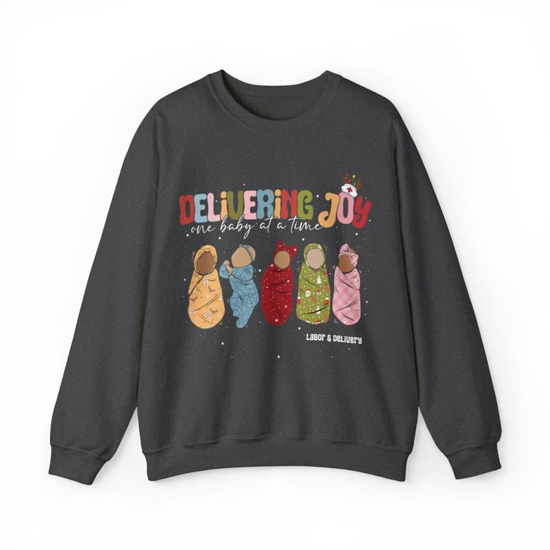 Sandjest Delivering Joy Labor Delivery L&D Nurse - Adult & Kids T-Shirts, Sweatshirts & Hoodies apparel design preview 1
